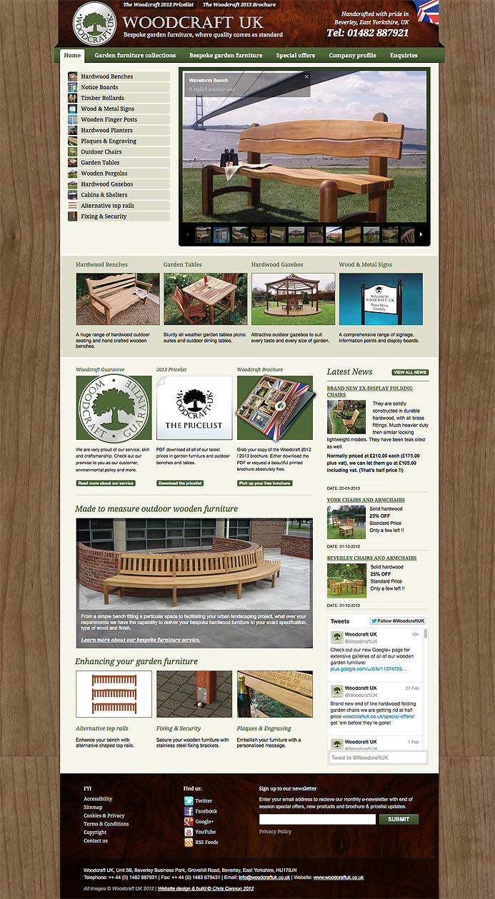 Woodcraft UK New website for 2013